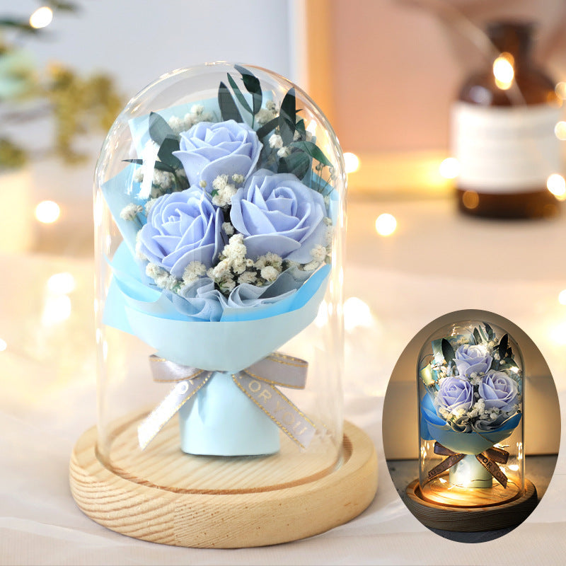 EternalBouquet™ – Christmas Glass Dome Rose