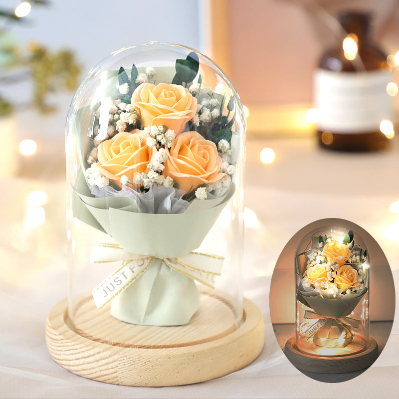 EternalBouquet™ – Christmas Glass Dome Rose