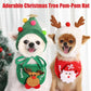 PawSanta™ – Festive Pet Hat & Bib Set