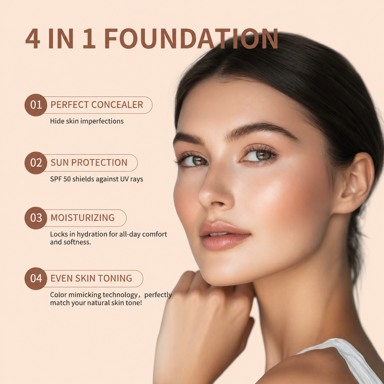 AuraShift™- Premium 4 in 1 Foundation